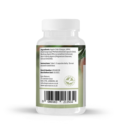 Apple Cider Vinegar 400 mg X 180 Capsules - Epic nature